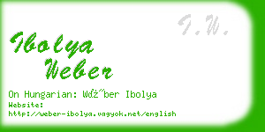 ibolya weber business card